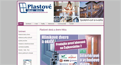 Desktop Screenshot of plastoveoknanitra.sk